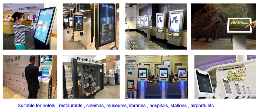 32 Touch Screen Monitor Payment Information, Self-Service Ticket Vending Machine, Bank Bill Payment Kiosk