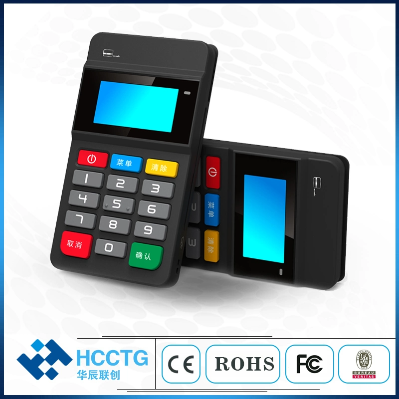 Mpos Mobile Payment Machine Magnetic NFC IC Chip Card Reader with Keypad (HTY711)