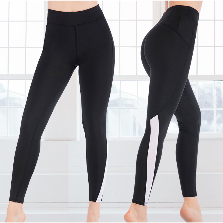 Cody Lundin Women High Waist Pierced Compression Yoga Running Workout Leggings
