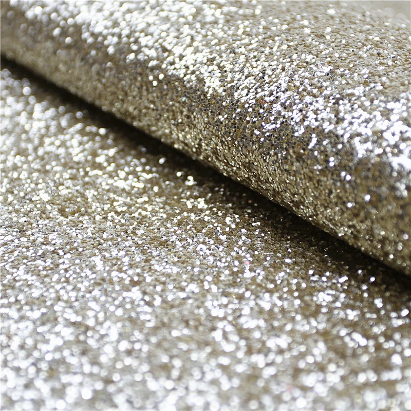 High Quality Chunky PU Glitter Artificial Leather for Shoes Bag Accessories