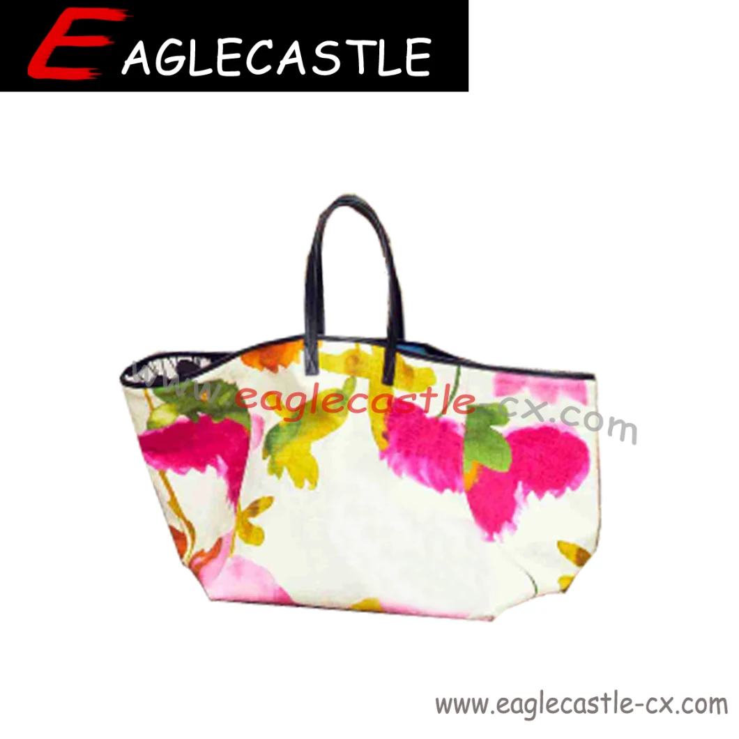 Women Vintage Distortion Staining Stylish Tote Bag/Faux Leather Multicolor Printed Handbag (CX18682)