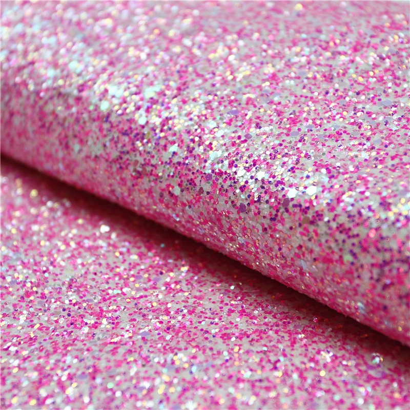 High Quality Chunky PU Glitter Artificial Leather for Shoes Bag Accessories