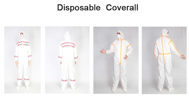 Protective Chemical Resistant Anti-Static Dust Proof Basic Industrial Microporous SMS Breathable Asbestos Removal Coveralls