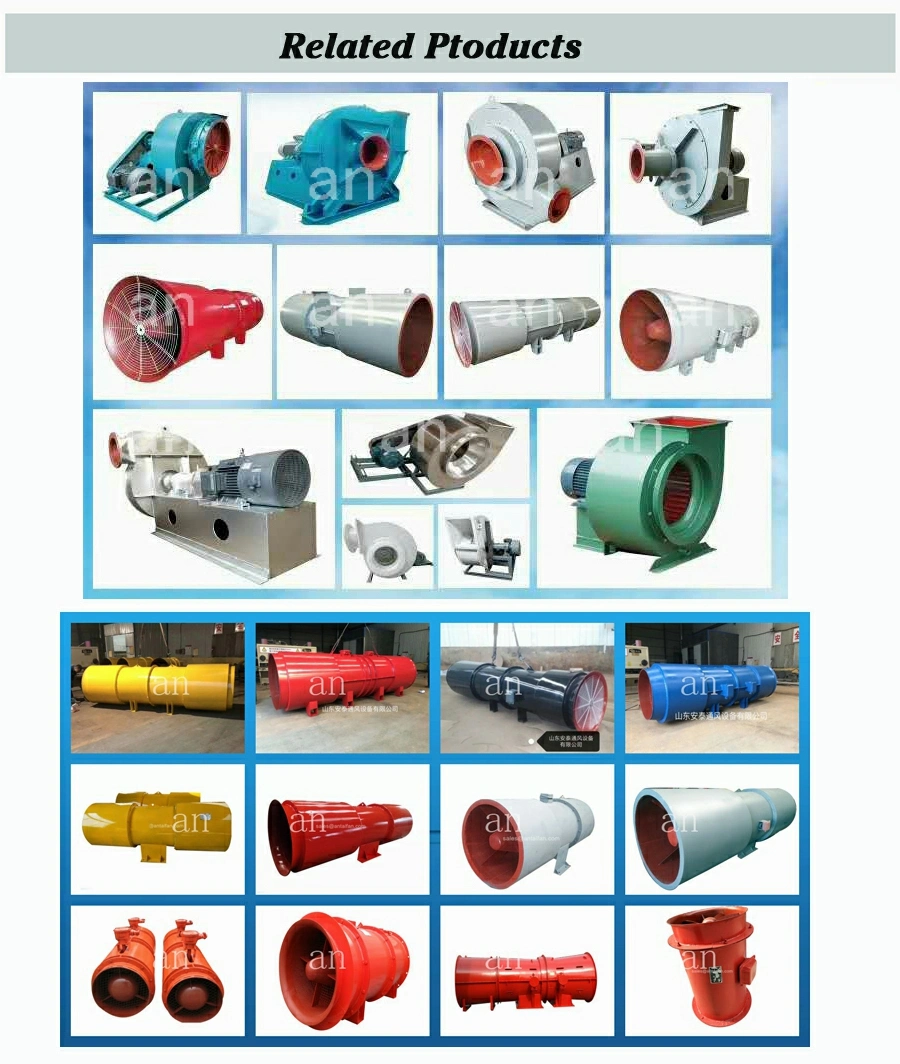 ISO 3000PA Induced Draft Centrifugal Industrial Air Cooler for Boiler Dust Exhaust