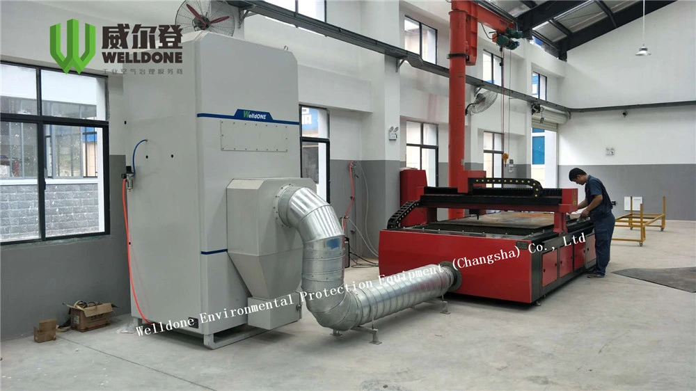 Carbon Steel Plasma Cutting Fume Extractor Dust Collection System