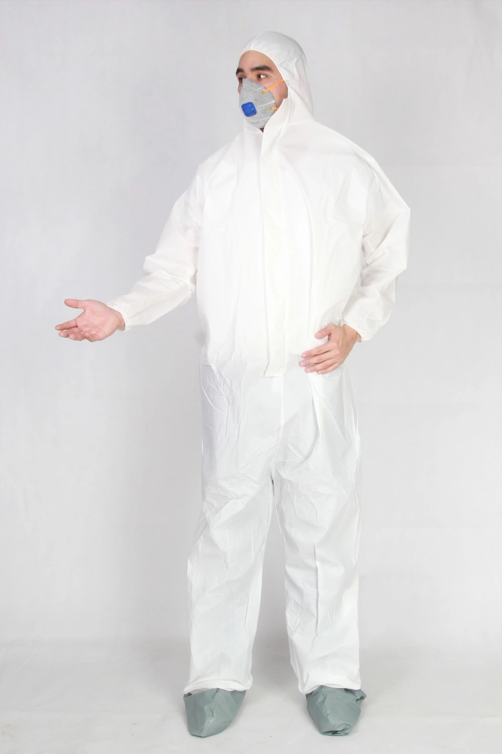 Protective Chemical Resistant Anti-Static Dust Proof Basic Industrial Microporous SMS Breathable Asbestos Removal Coveralls