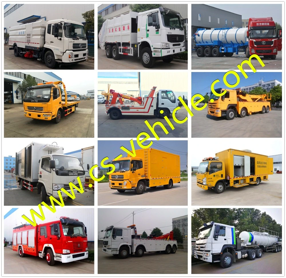 Four Broom Sweeper Truck, Street Sweeper Vacuum Truck for Road Cleaning