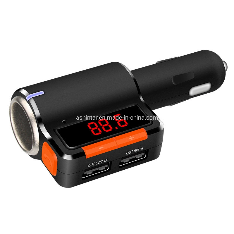 Bluetooth Hands-Free Car Kit FM Hands-Free Double USB 3.1A Car Charger