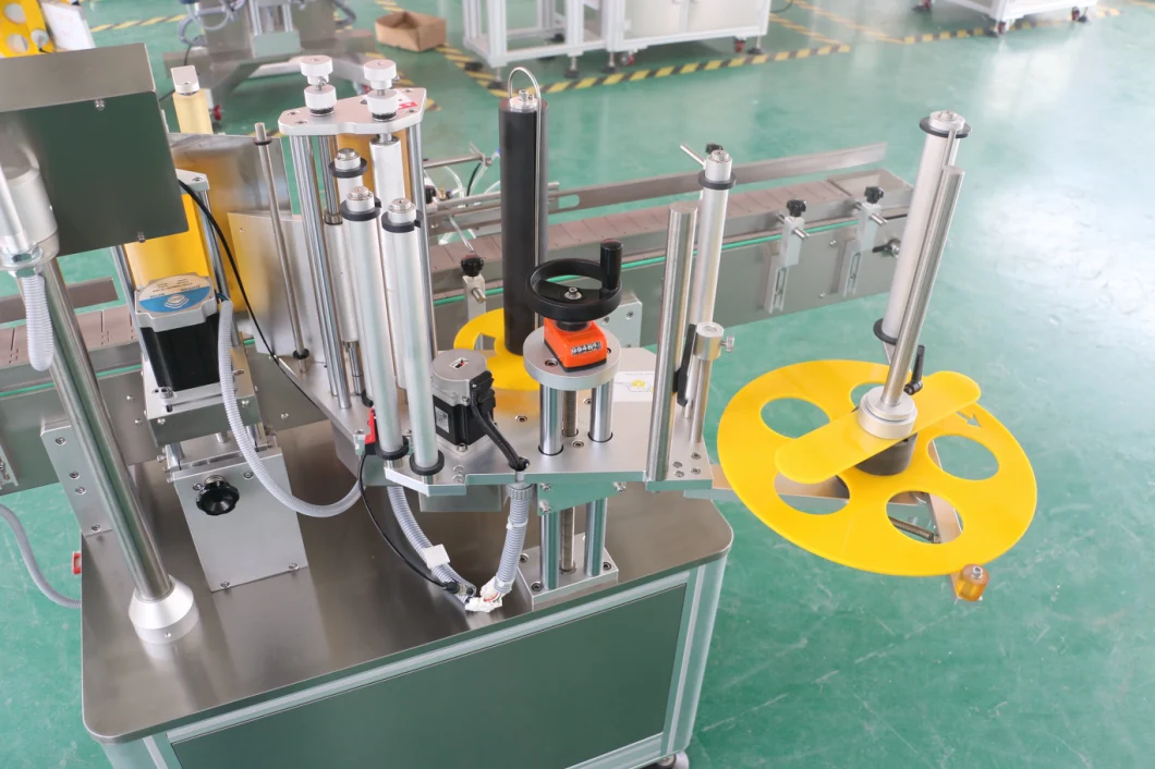 Automatic Plastic Container Sticker Label Applicator Labeling Machine with Fix Position