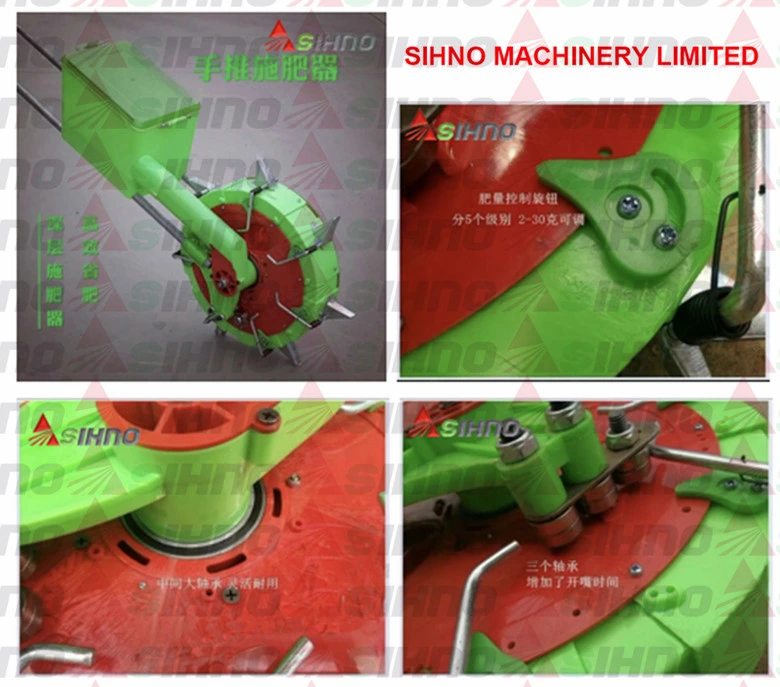 Manual Hand Push Fertilizer Applicator Machine