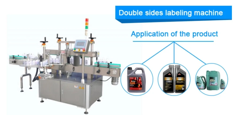 Automatic Front and Back Self Adhesive Label Applicator for Round Bottle