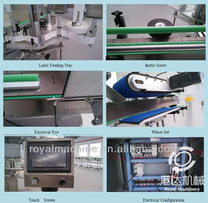 Full Automatic Double Sides Sticker Labeler Applicator Labeling Machine