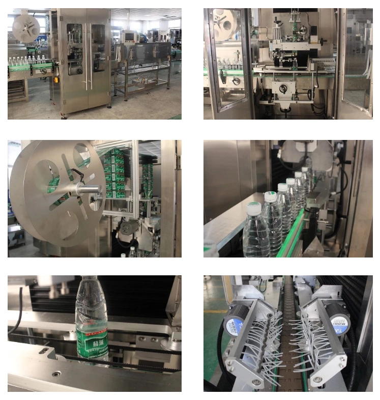 Plastic Bottle PVC Sleeve Labeling Shrink Machine / Adhesive Sticker Label Machine for Pet Glass Bottle Water Plant