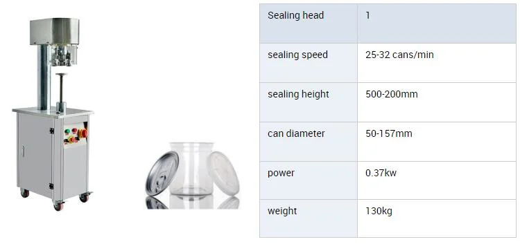 Manual Hand Plastic Can Sealer Machine