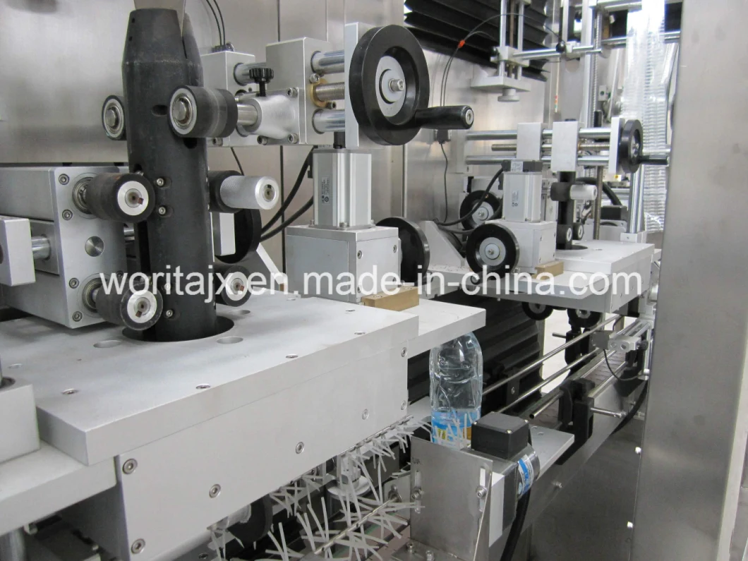 Wd-St150 Double Head Sleeve Label Machine for Bottle Body and Bottle Cap for 9000bph