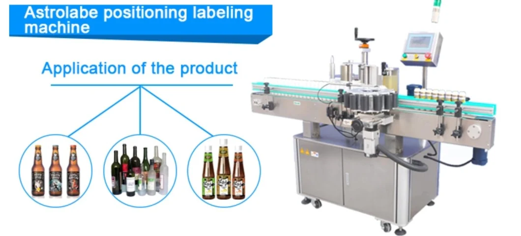 Automatic Front and Back Self Adhesive Label Applicator for Round Bottle