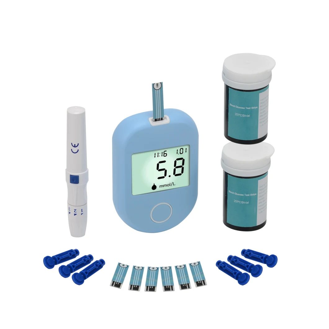 Mslxg803 Quick Check Blood Glucose Meter/One Touch Blood Glucose Meter with Big LCD Screen