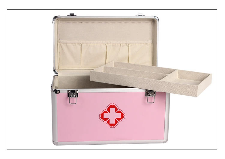 Pink Aluminum Tool Case for Medical First Aid Case