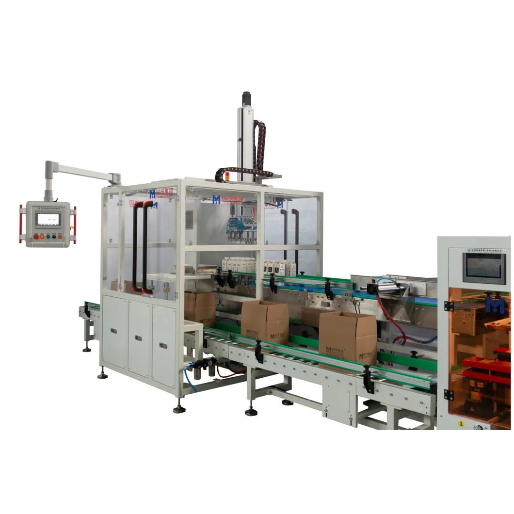 Fully Automatic Case / Carton / Box Packer for Milk with Grab Packer