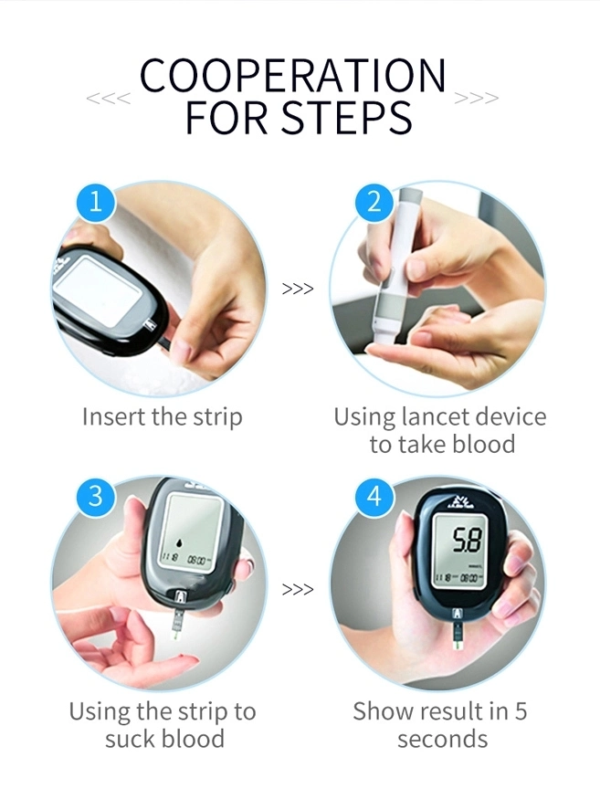 Blood Glucose Meter Glucose Meter Test Strips Diabetic Meter Medical Home Glucometer 50/100