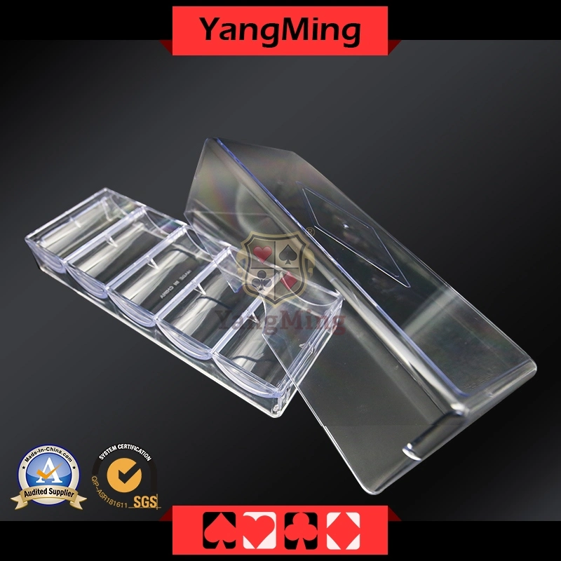 100PCS Transparent Acrylic Chips Case Rack for 40mm Poker Chip Tray Ym-CT07