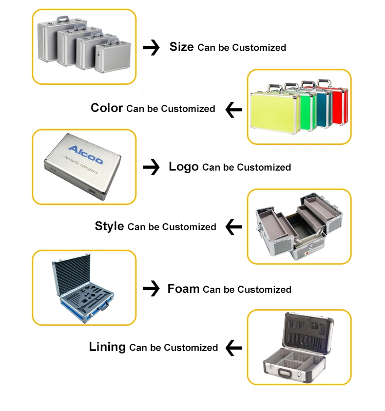 Factory Direct Supply Aluminum Case with Custom EVA Foam