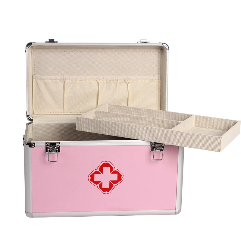 Pink Aluminum Tool Case for Medical First Aid Case