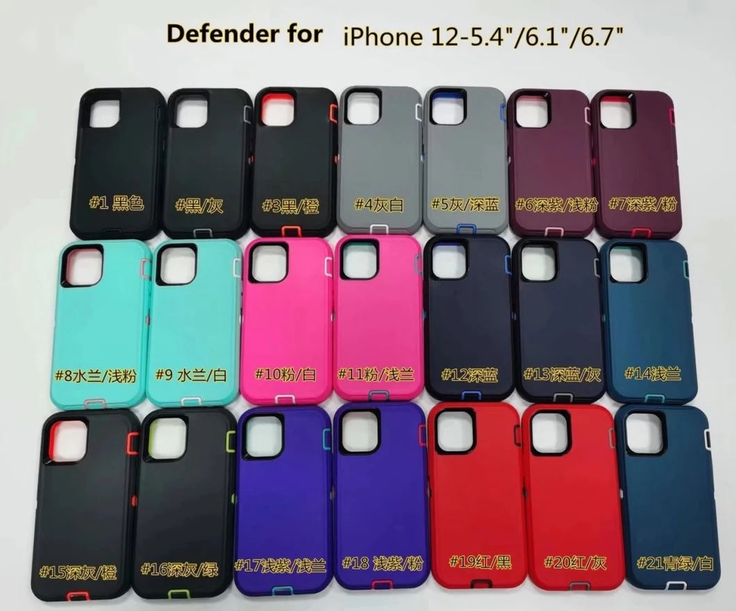 Shockproof Case for iPhone 12 Defender Case for iPhone 12 Robot Case for I12