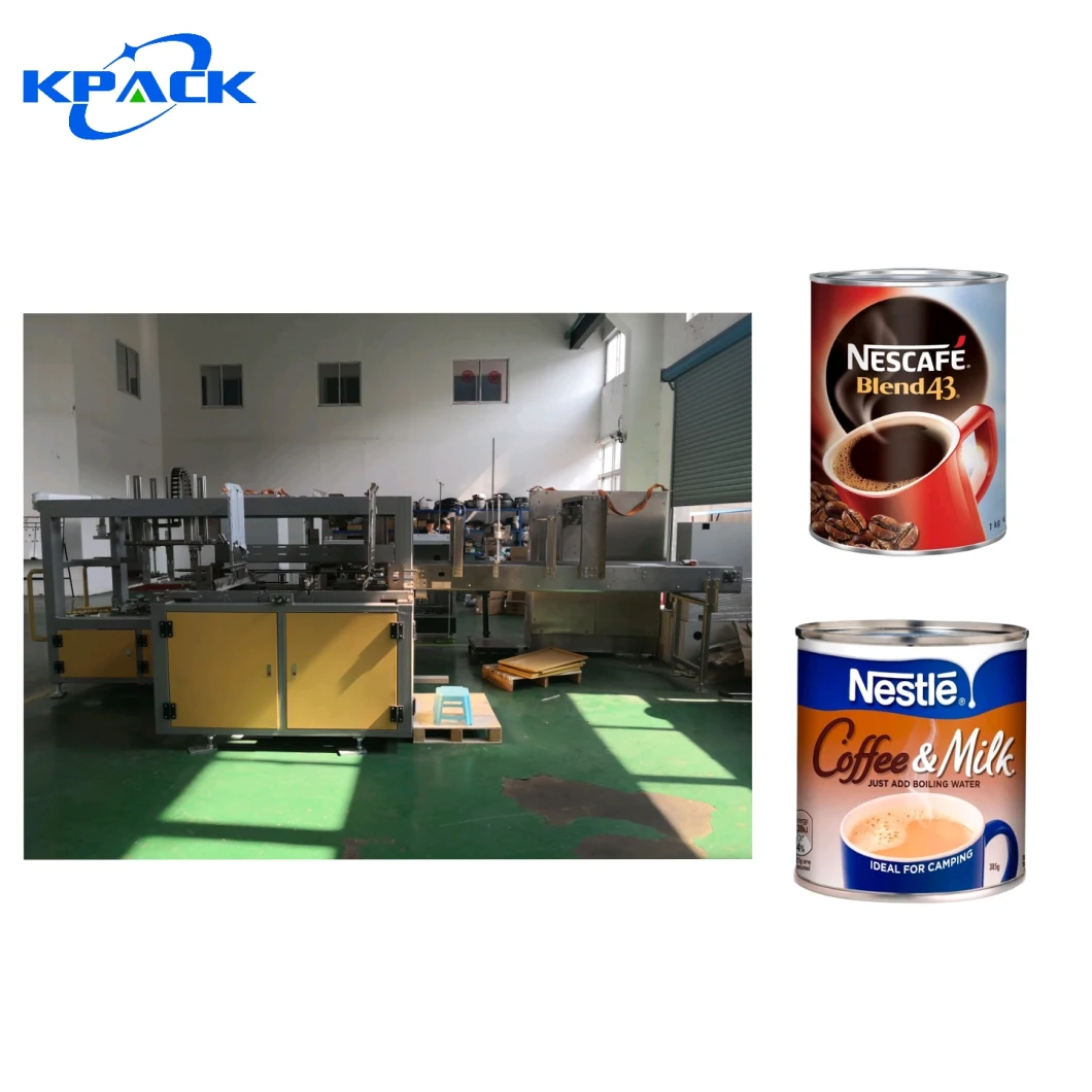 Automatic Food Packaging Machine Wraparound Case Packer for Nestle Milk Powder Cans Packaging