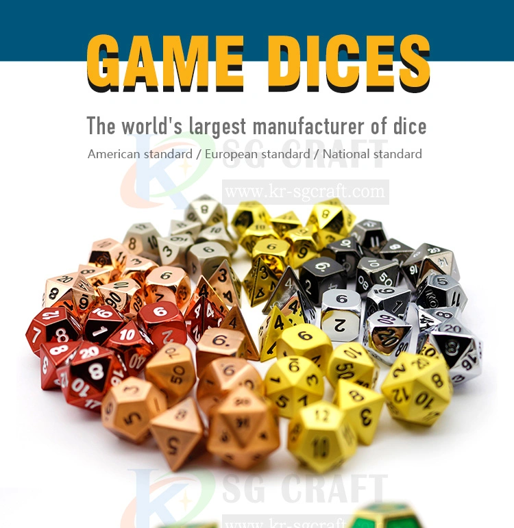 Factory Price China Factory Dungeons and Dragons Dice Casino Dice Dice Set Dice Game Metal Dice