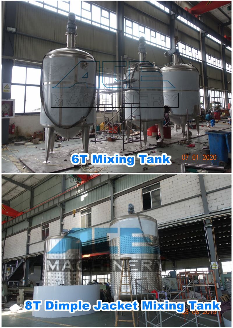 Liquid Soap Mixing Tank Industrial Blender Mixer Tank Concentrate Fruit Juice Mixing Tank, Syrup Juice Beverage Mixer Machine