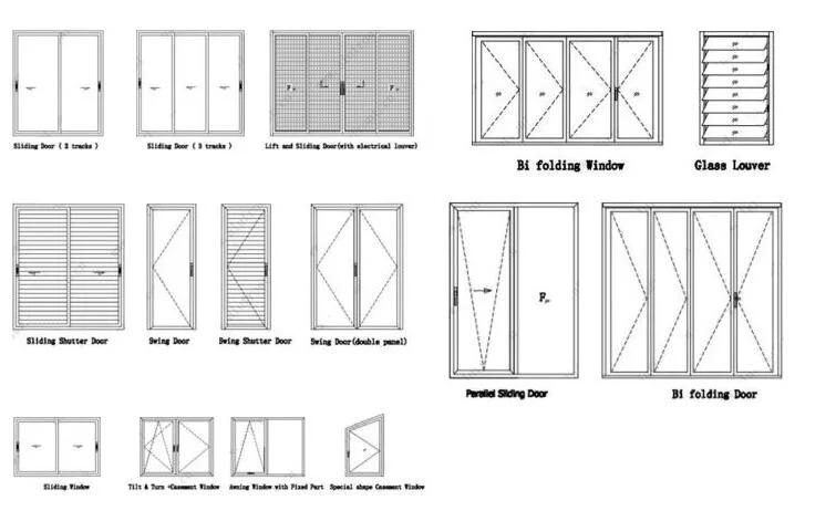 High Quality Customized Commercial Aluminum Storefront Doors and Windows