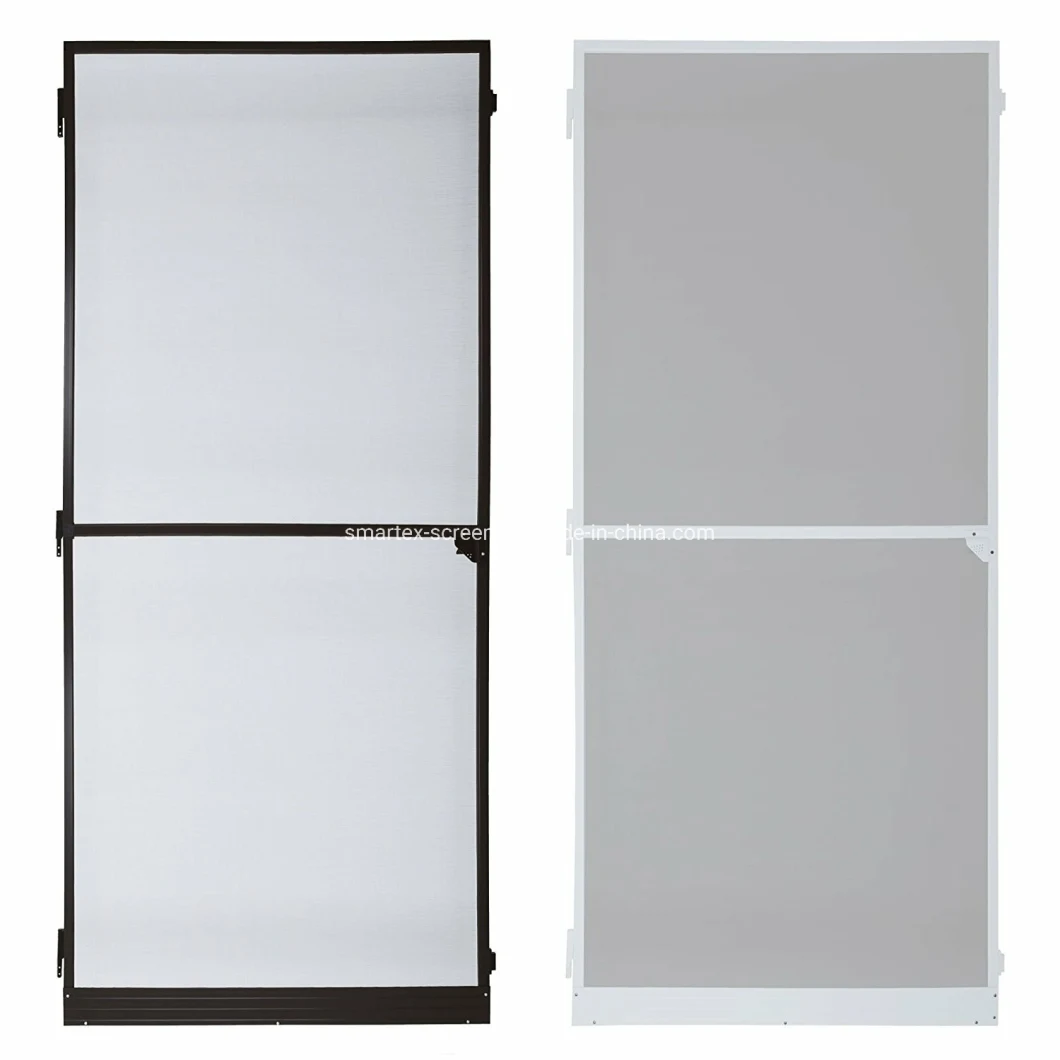 Chinese Manufacturer Security Revolving Fly Screen Door Aluminum Frame Screen Door