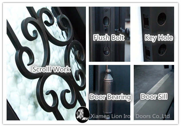 Entry Doors Type Wrought Iron Material Security Doors