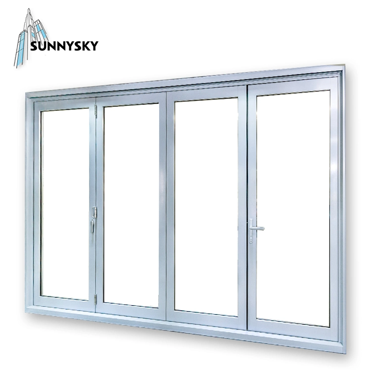 American Standard Aluminium Commercial Sliding Accordion Bifold Doors with Customized Size