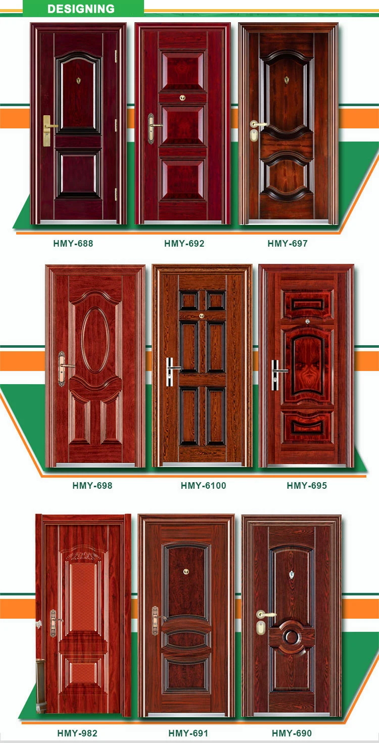 Cheap Steel Main Door Steel Security Door Home Steel Door