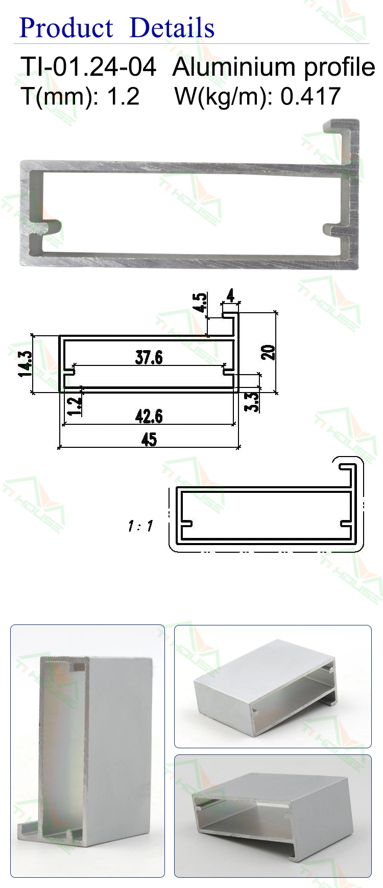 Aluminum Profile for Closet Door Wardrobe Door Sliding Aluminum Profile