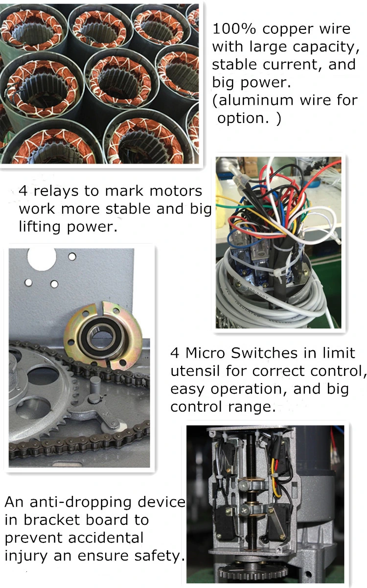 Remote Control Motor for Doors Roller Gate Opener Automatic AC 800kg Roll up Motor