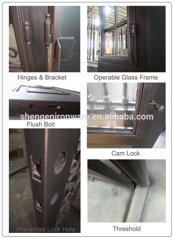 American Standard Wrought Iron Entry Doors for Home Entry