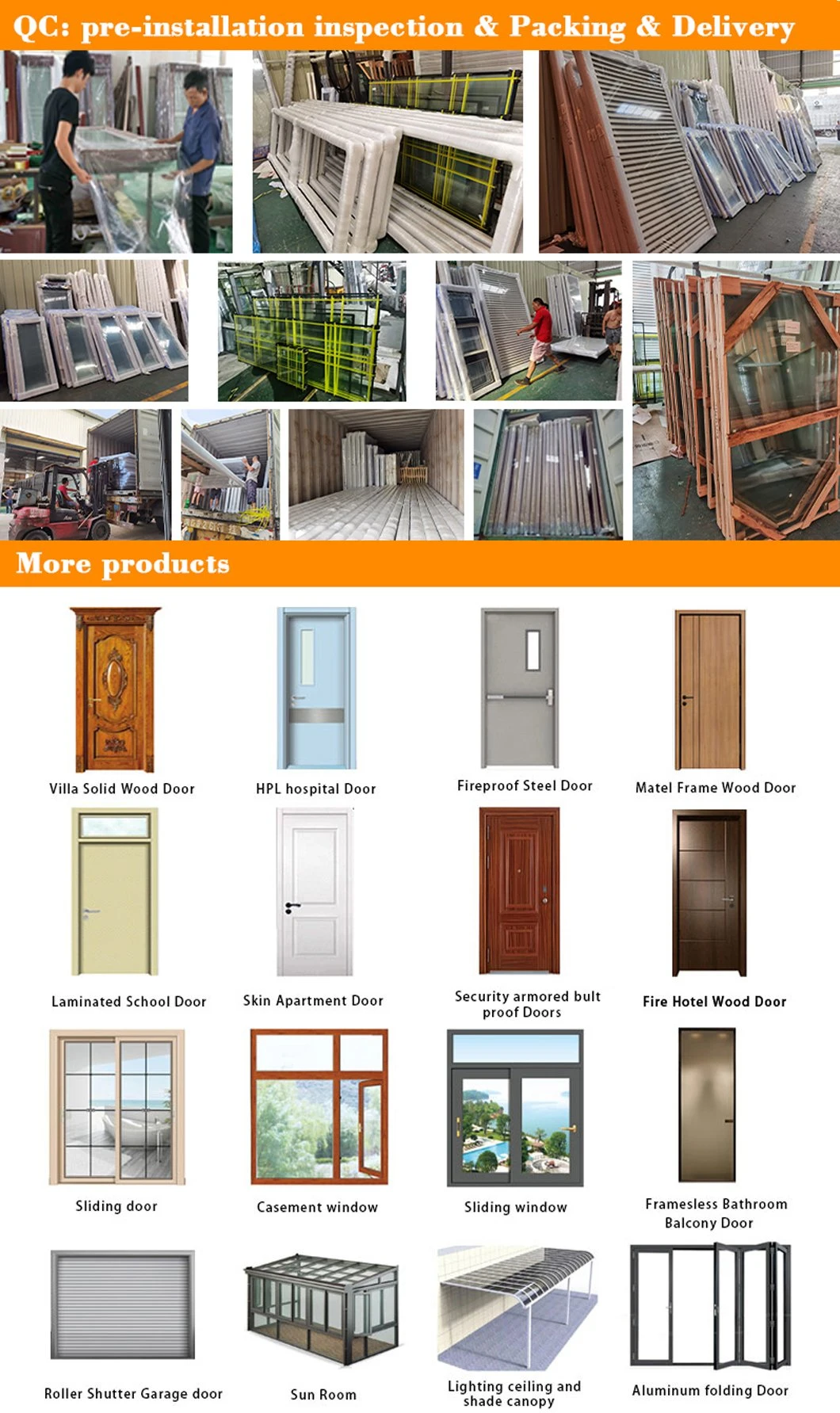 Hot Selling Good Quality Roller Shutter Thermal Insulation Doors Galss Garage Door