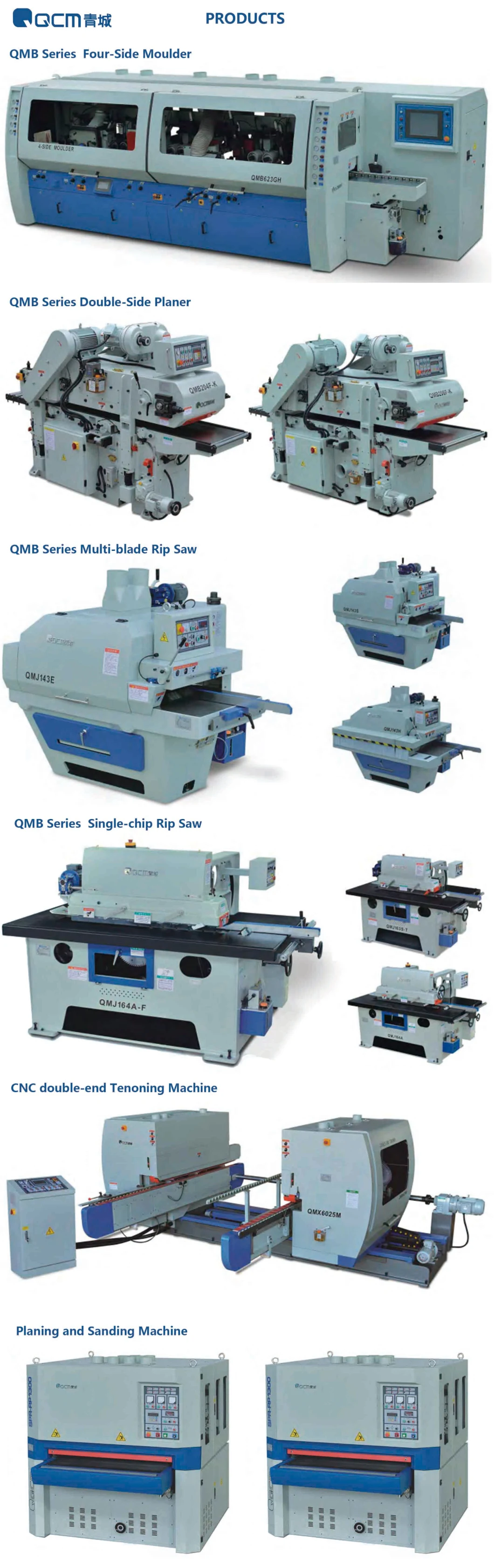 QMB523A woodworking machinery Automatic planer machine for wooden door frame process