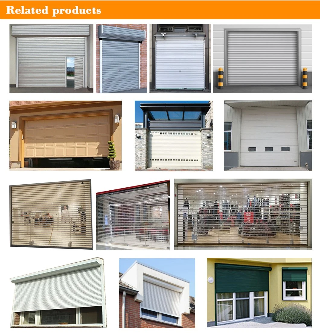 Hot Selling Good Quality Roller Shutter Thermal Insulation Doors Galss Garage Door