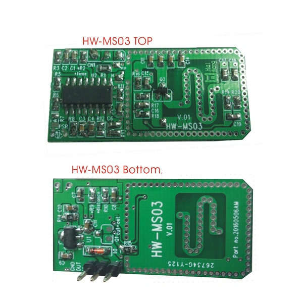 Microwave Sensor PCB for Automatic Door Sensor (HW-MS03)