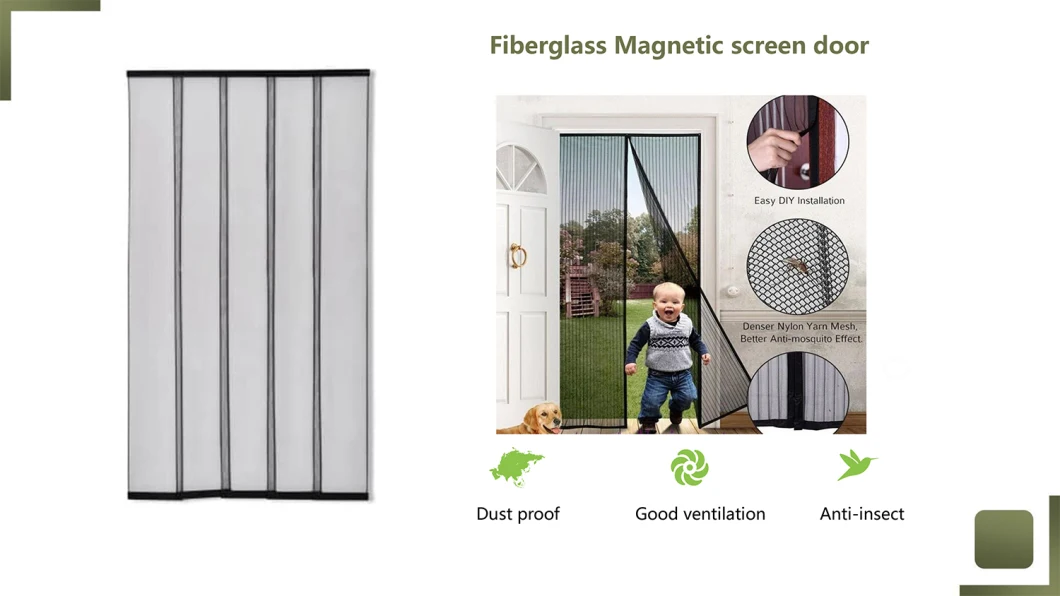 Magnetic Fly Screen Door DIY Fiberglass Magnetic Screen Door