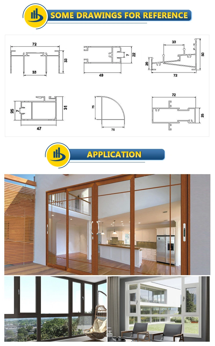 Morden Custom Exterior Aluminium Door Pocket Sliding Door