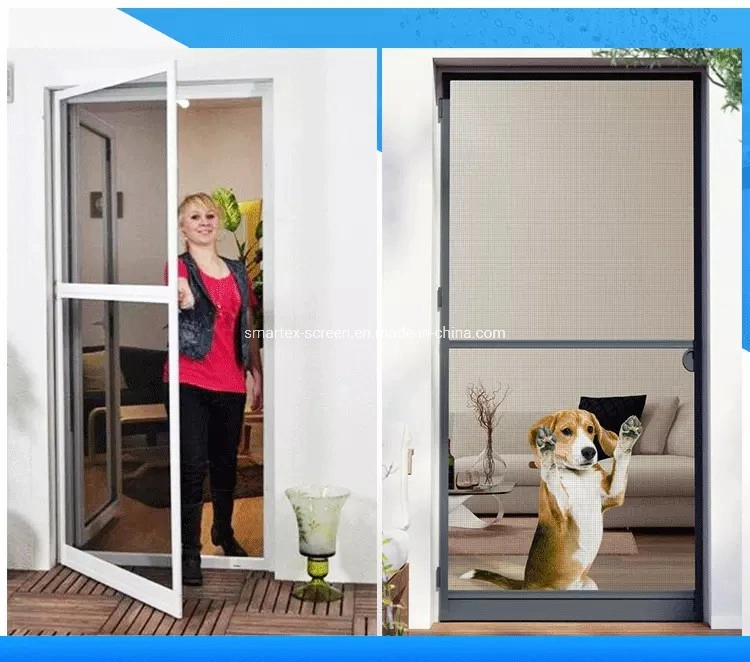 Chinese Manufacturer Security Revolving Fly Screen Door Aluminum Frame Screen Door