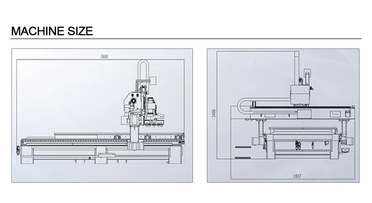 1224 Atc Woodworking Engraving Machine CNC Router with Automatic Loading Unloading Wooden Door Design Machine