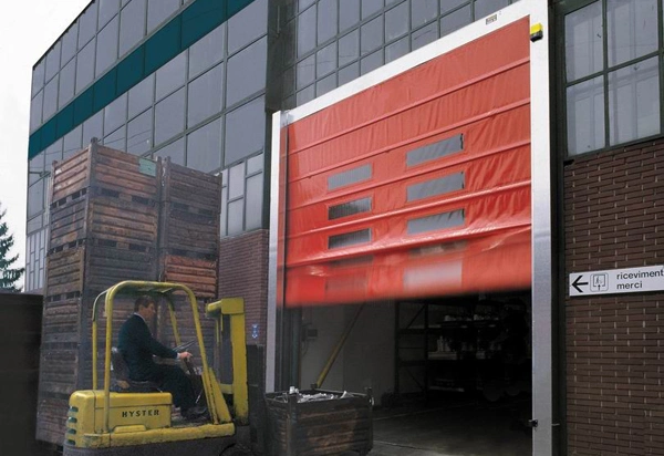 Industrial Automatic Stacking Type PVC Rapid Rise Rolling Doors for Warehouse or Factory