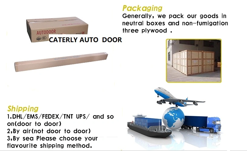 150kg*2 Double Door Excellent Anti-Pinch Automatic Sliding Door with ISO 9001