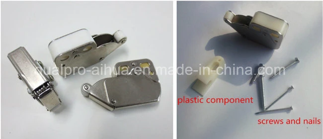 Furniture Hardware Mini Latch Automatic Spring Catch Plastic Strike Push To Open For Furniture Cabinet Door